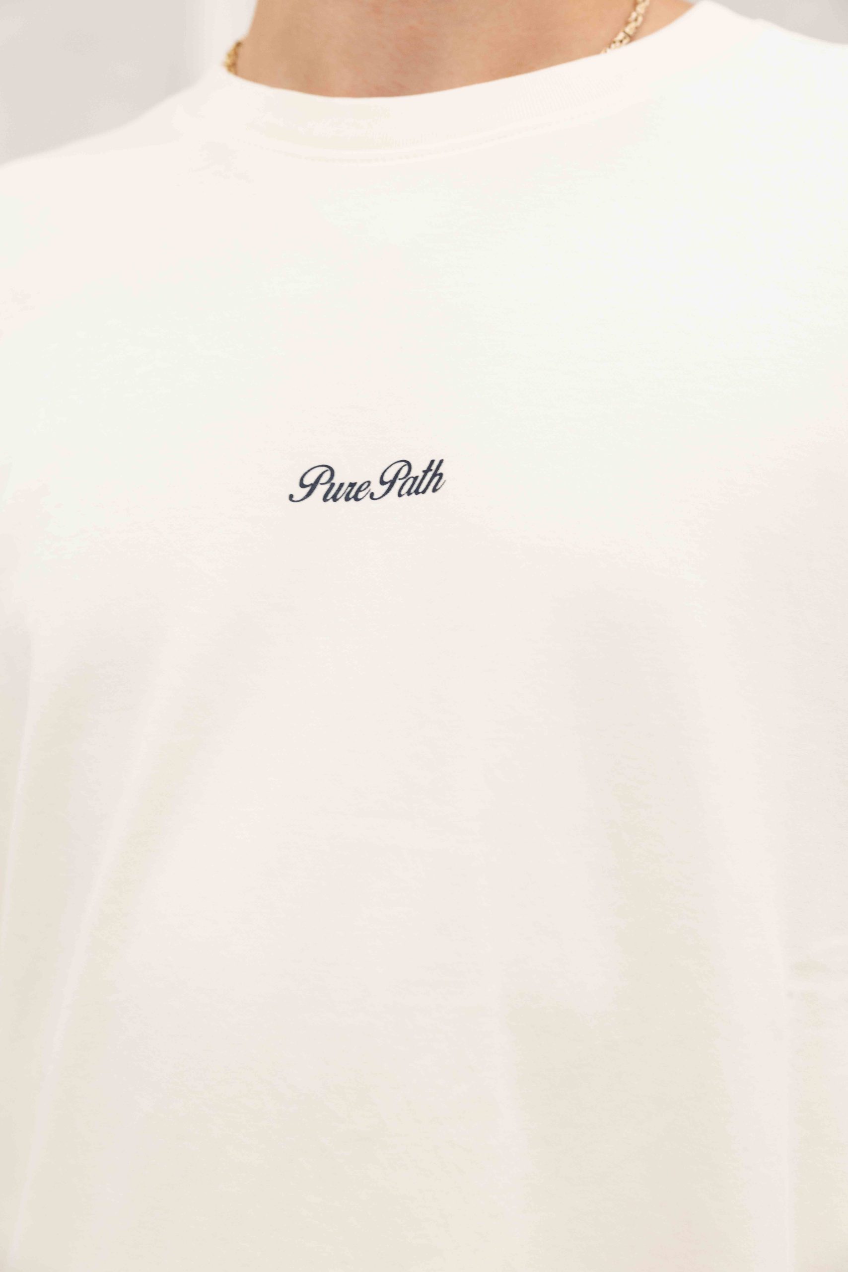 Pure Path Riva View T-Shirt Heren Beige