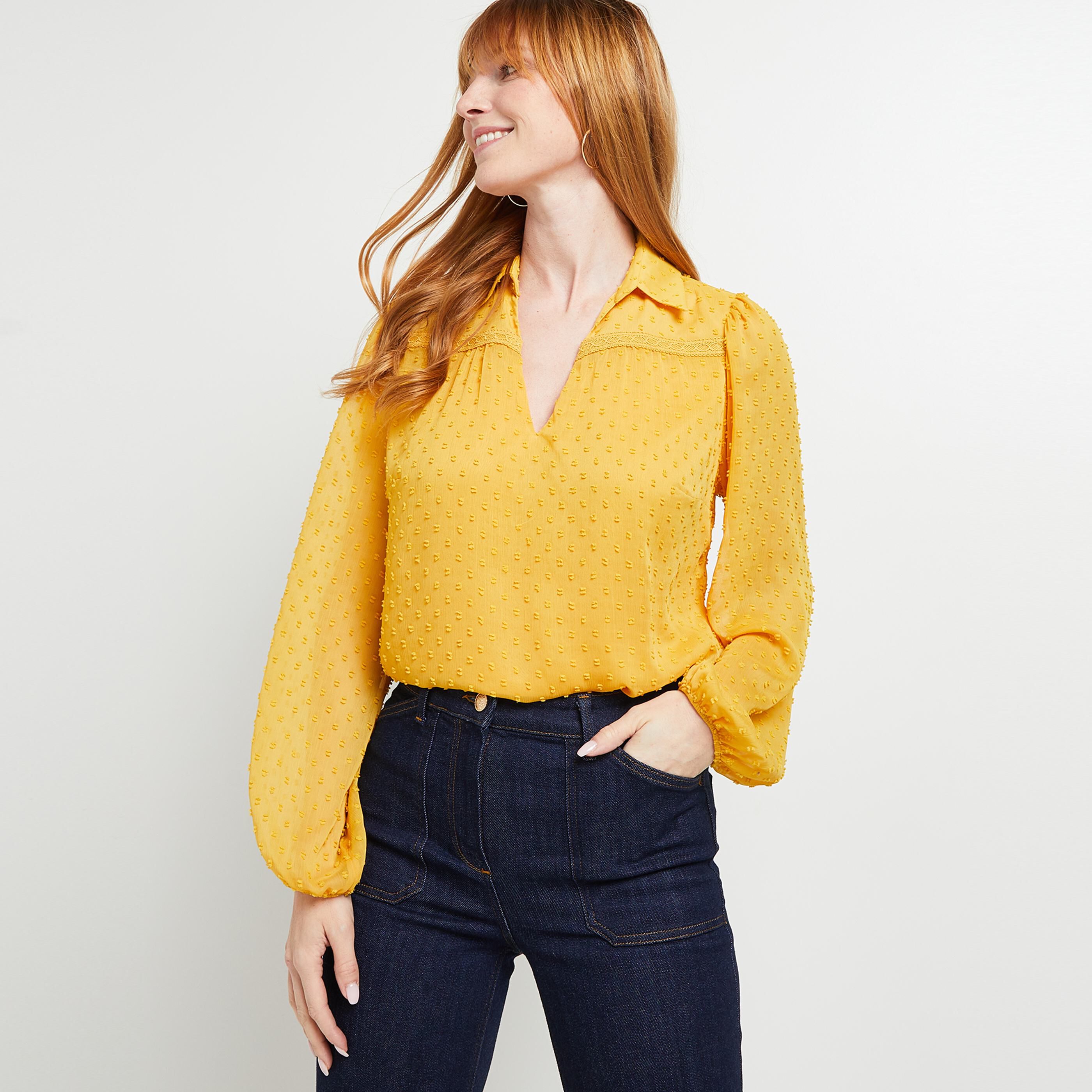 Blouse plumetis femme - SAFRAN