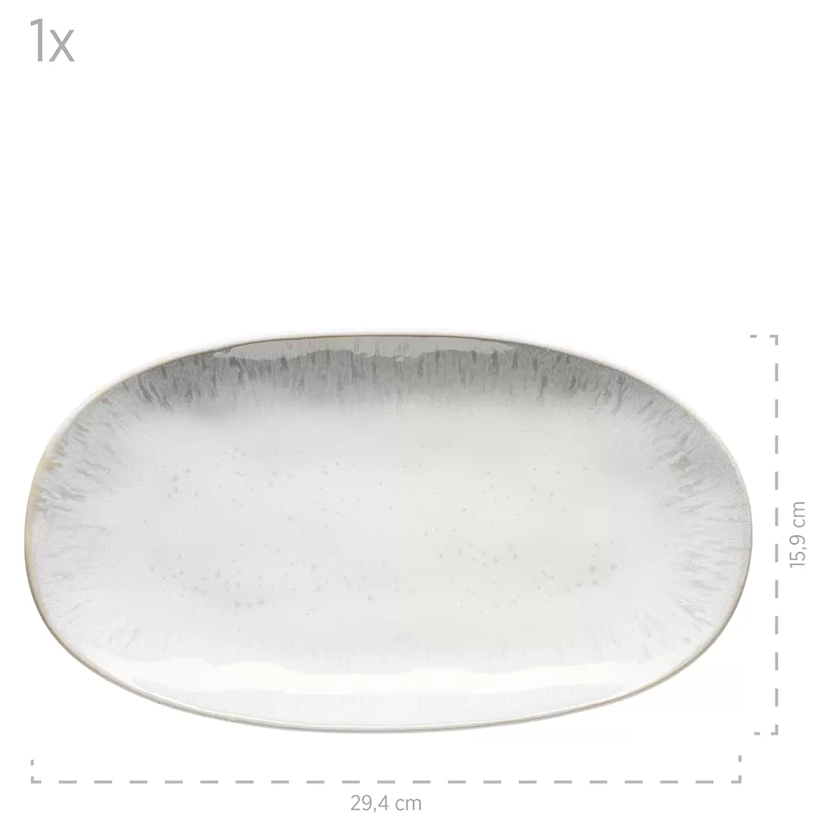 Servierplatten-Set 3tlg. FROZEN weiss
