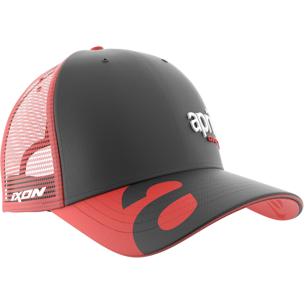Ixon - Casquette Mesh Aprilia 22 Noir / Rouge