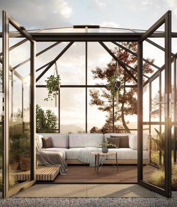 KGT Doppeltür für PaviLux, ca. B139/H189 cm