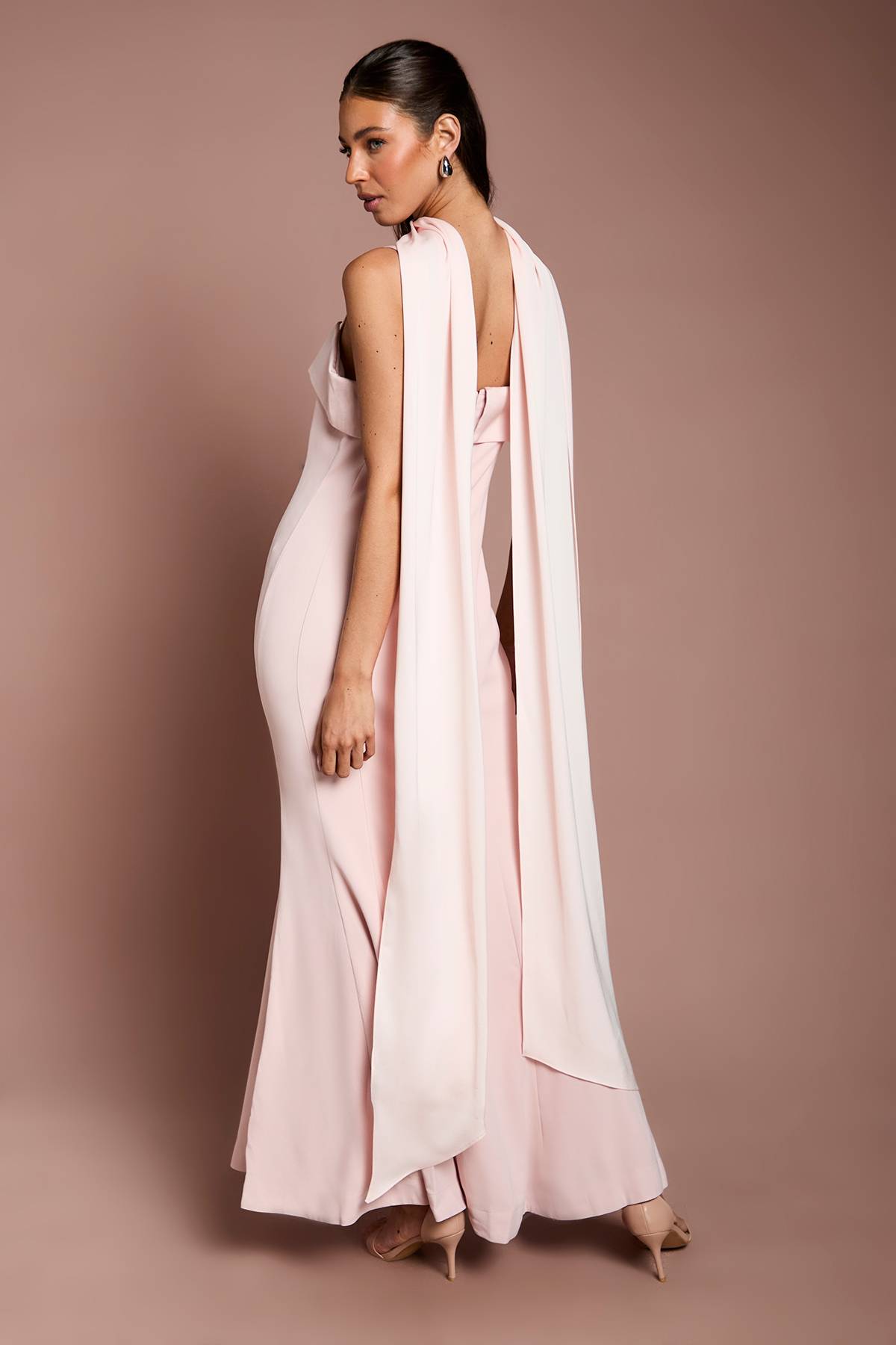 Coast Foulard En Satin Rose Poudré