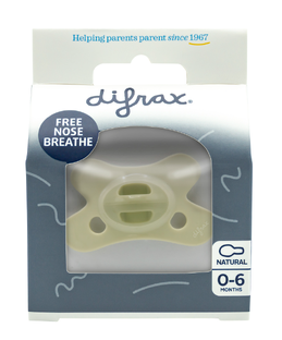 Difrax Fopspeen Natural 0-6 Maanden SE Lime Emerald 1ST