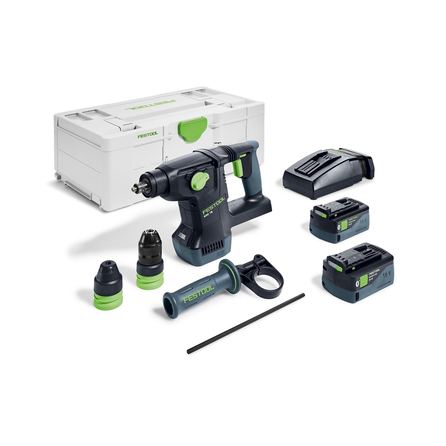 Festool KHC 18 5,0 EBI-Plus Accu combihamer SDS-Plus 2,6J   snelwisselboorkop 18V 5.0Ah in Systainer - 577448