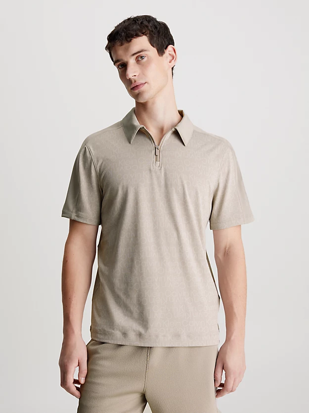 Camisa polo esportiva com logotipo em tela