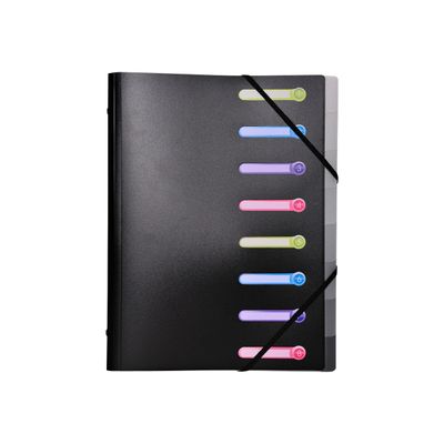 Exacompta - Trieur polypro 8 positions - noir