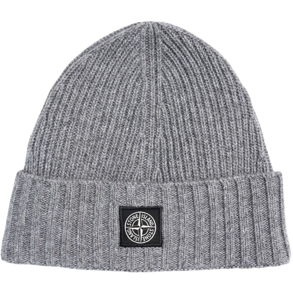 Køb Stone Island Melange Dark Grey Beanie