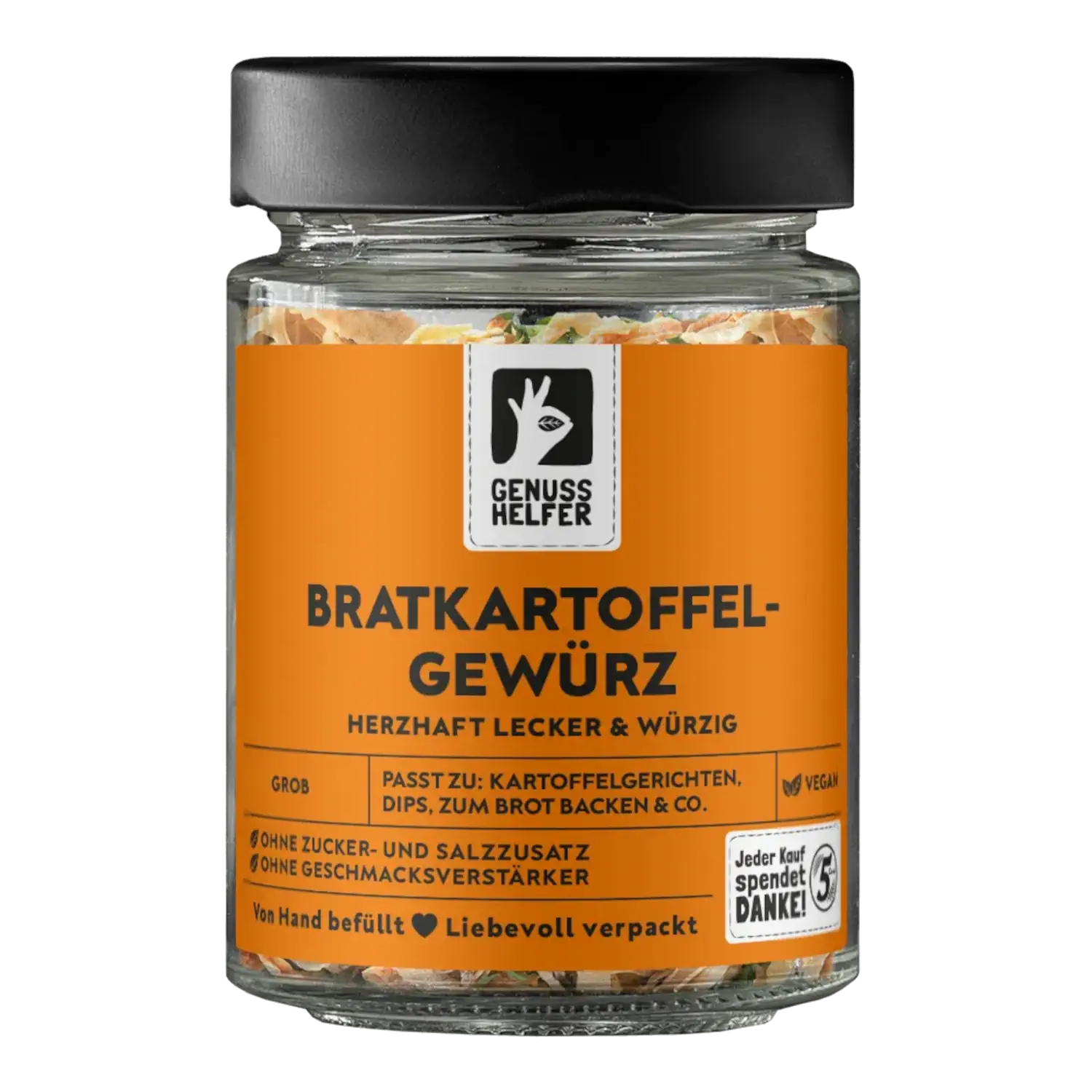 Bratkartoffelgewürz, grob, im Glas