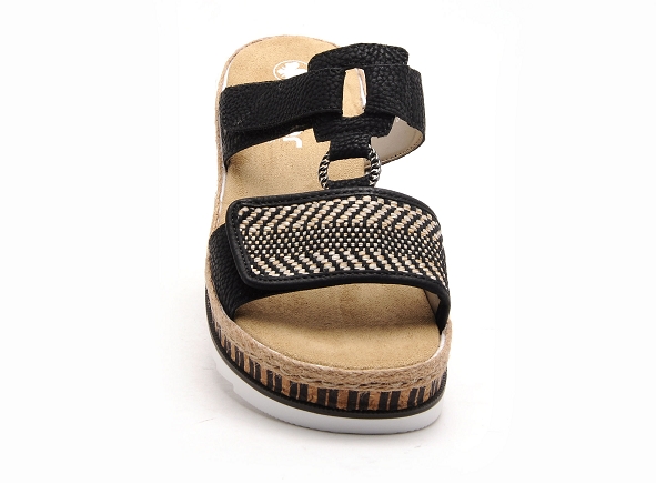Rieker mules et sabots plats femme v7947 noir