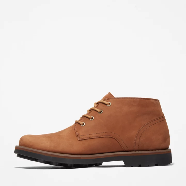 Bota Chukka impermeável Alden Brook para homem, cor castanho claro.