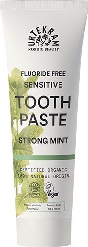 Urtekram Sensitive Strong Mint Tannkrem uten fluor