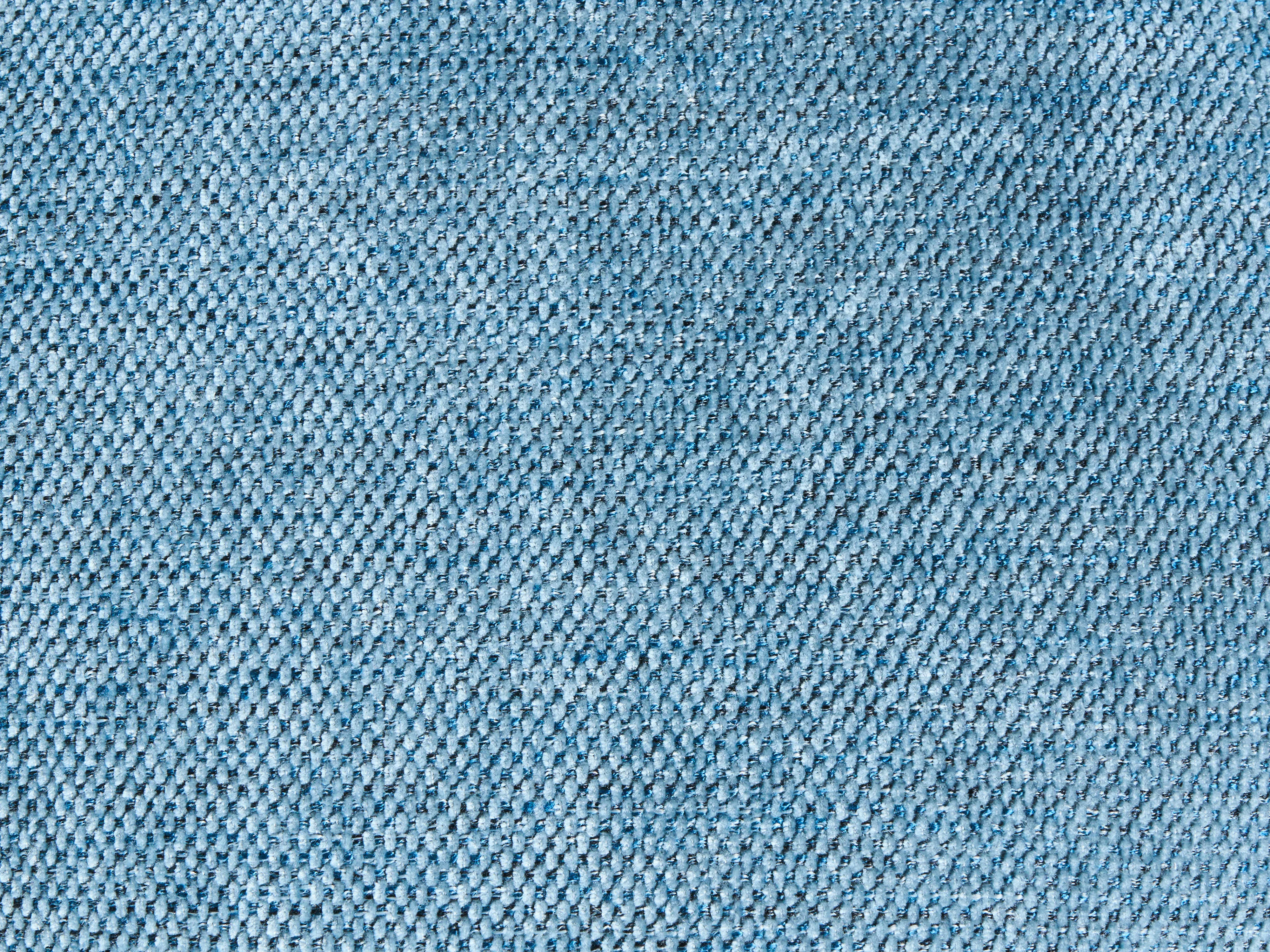 Poef met opbergruimte HAWLEY Chenille Blauw