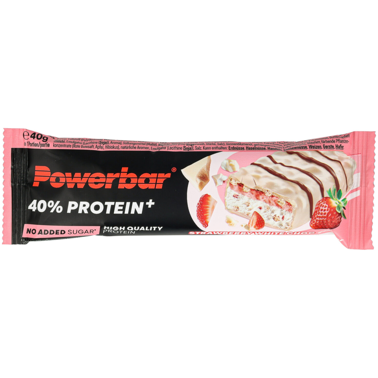 Powerbar 40 protein strawberry white chocolate