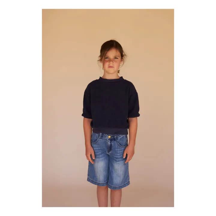 Longlivethequeen Sweat Boxy | Bleu nuit