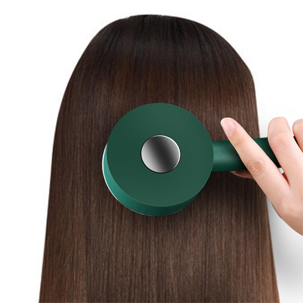 (20cm) Haar Styling Bürste Kopf Massage Haarbürste mit Selbstreinigungs Knopf - Pink