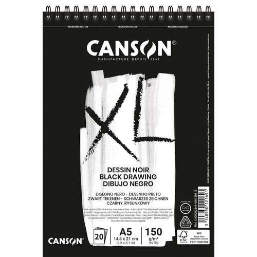 CANSON® XL® Dessin Noir schwarzes Zeichenpapier