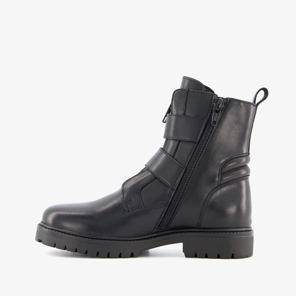Groot leren meisjes biker boots