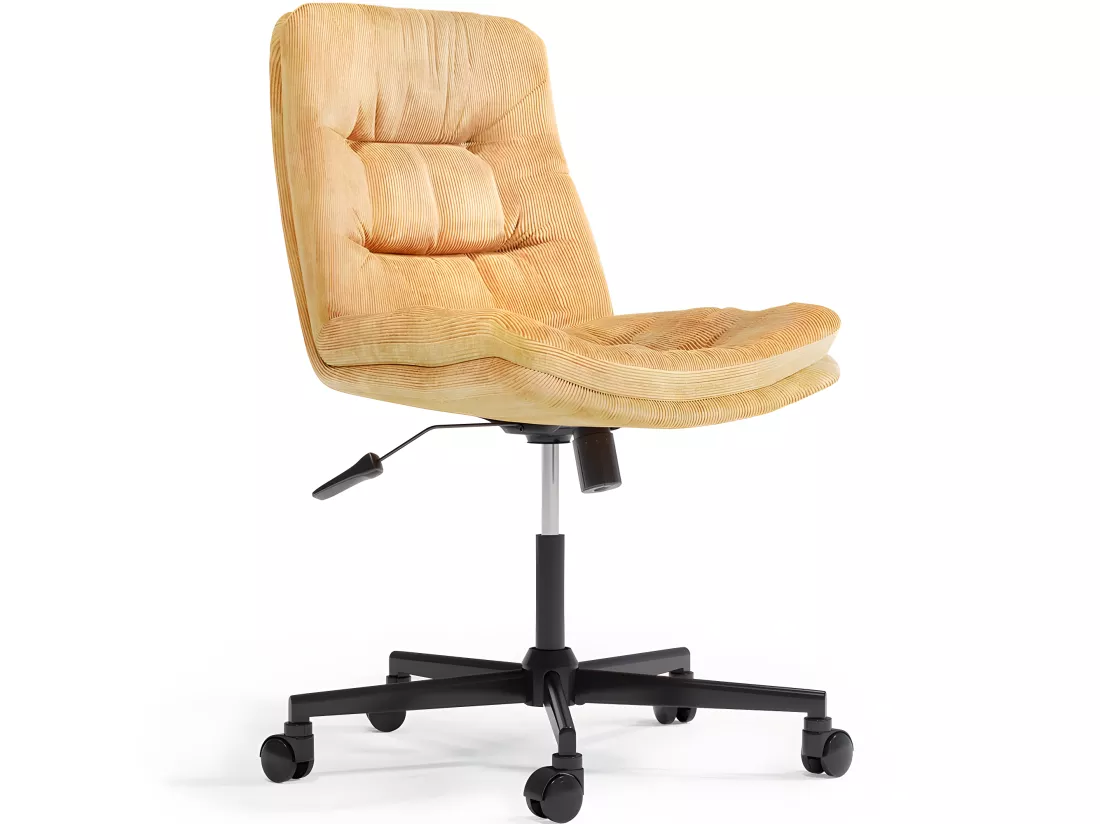 Chaise de Bureau Rembourrée - Pivotante - Hera Orange