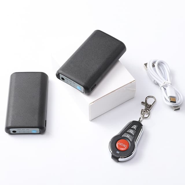 Batteriopvarmede sokker med fjernbetjening 4000 mAh Sort M