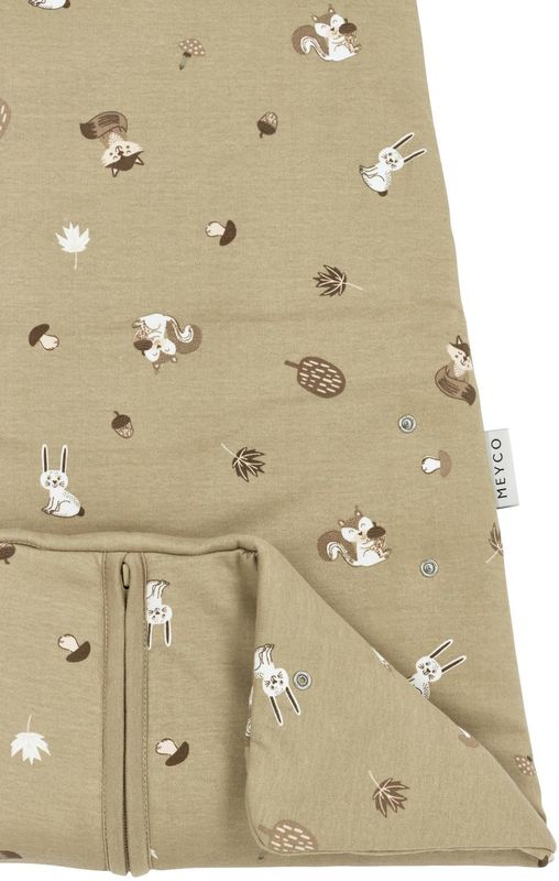 Meyco Baby Forest Animals baby slaapzak 4 seizoenen - sand