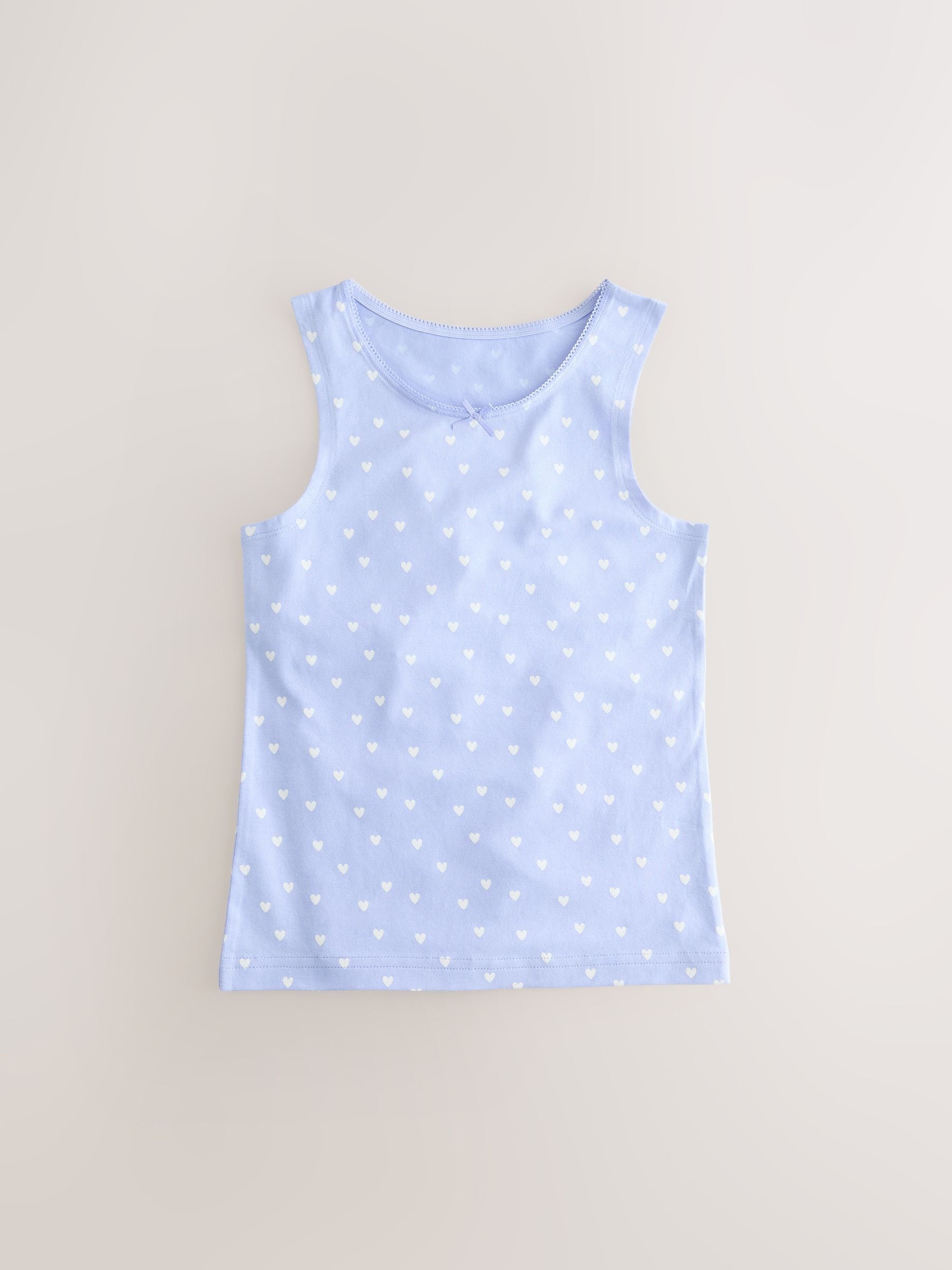 Blauw - Set van 3 hemdjes met print (1,5-16 jr)