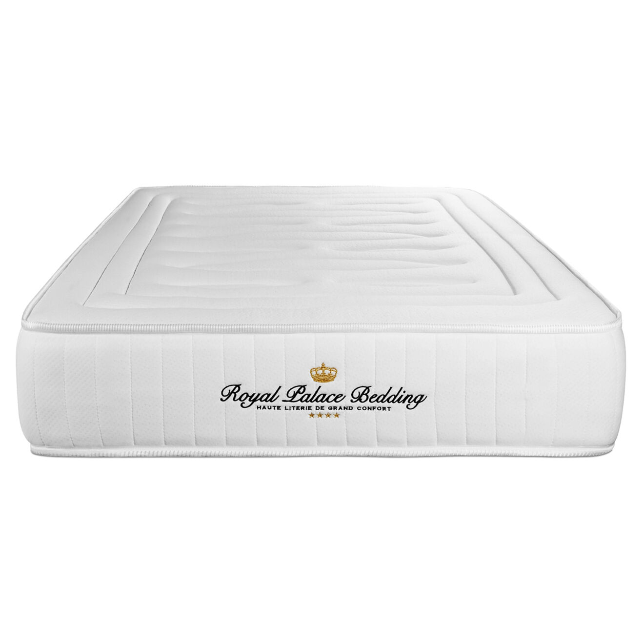 Royal Palace Bedding Ensemble matelas à mémoire de forme & sommier Nottingham blanc - 90x200 cm