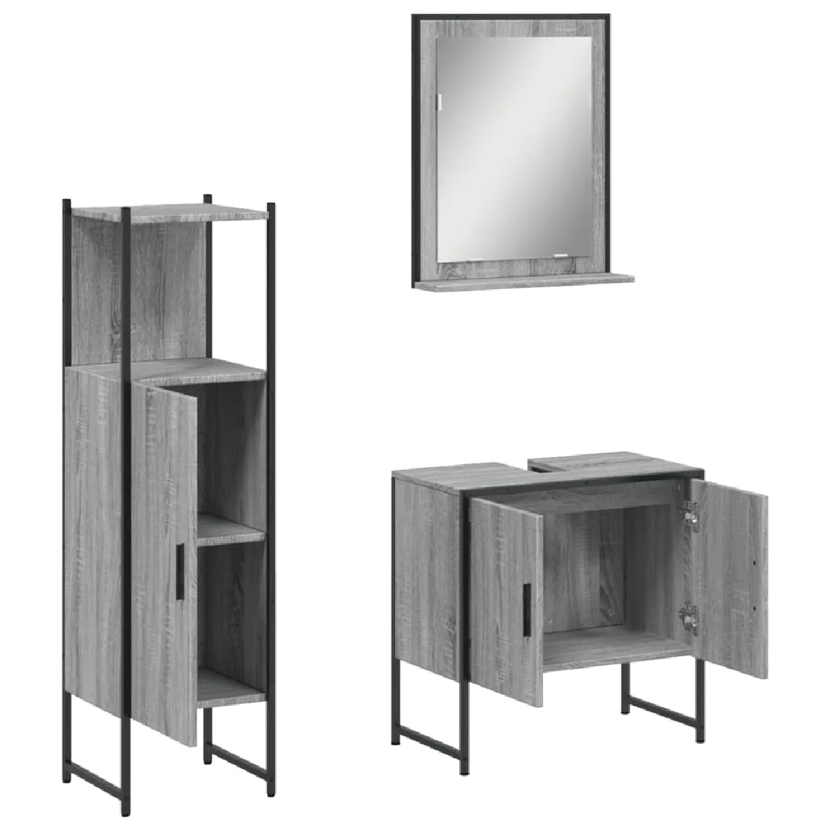 vidaXL Ensemble d'armoires 3 pcs