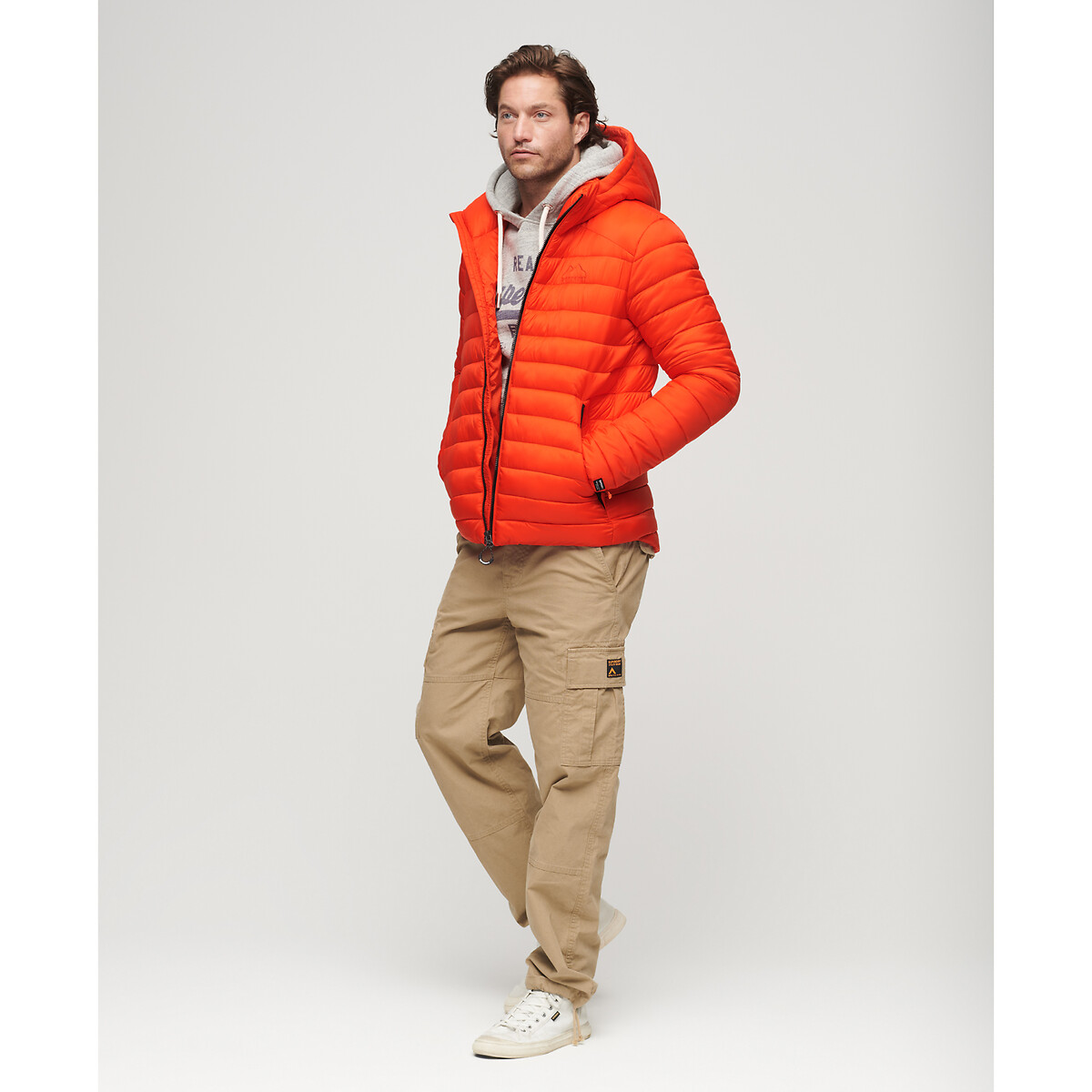 SUPERDRY<br>Jaqueta acolchoada de plumas com capuz Fuji Sport