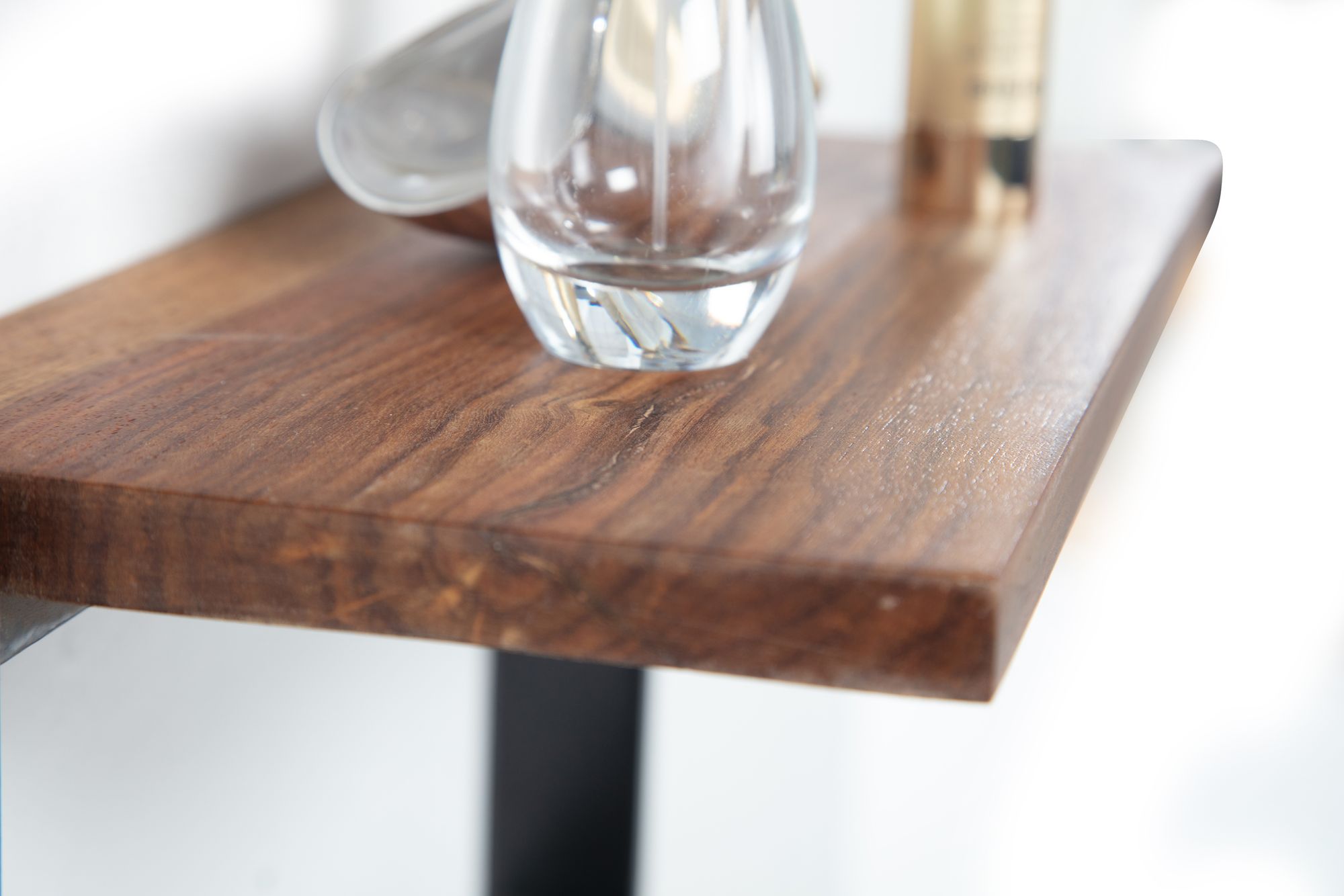 Wandregal FineBuy Hängeregal 35x70x15 cm Massivholz Metall Regal Industrial