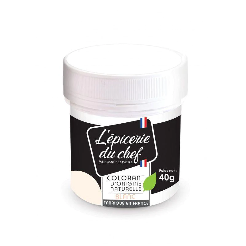 Colorant alimentaire d'origine naturelle Blanc 40 g Scrapcooking