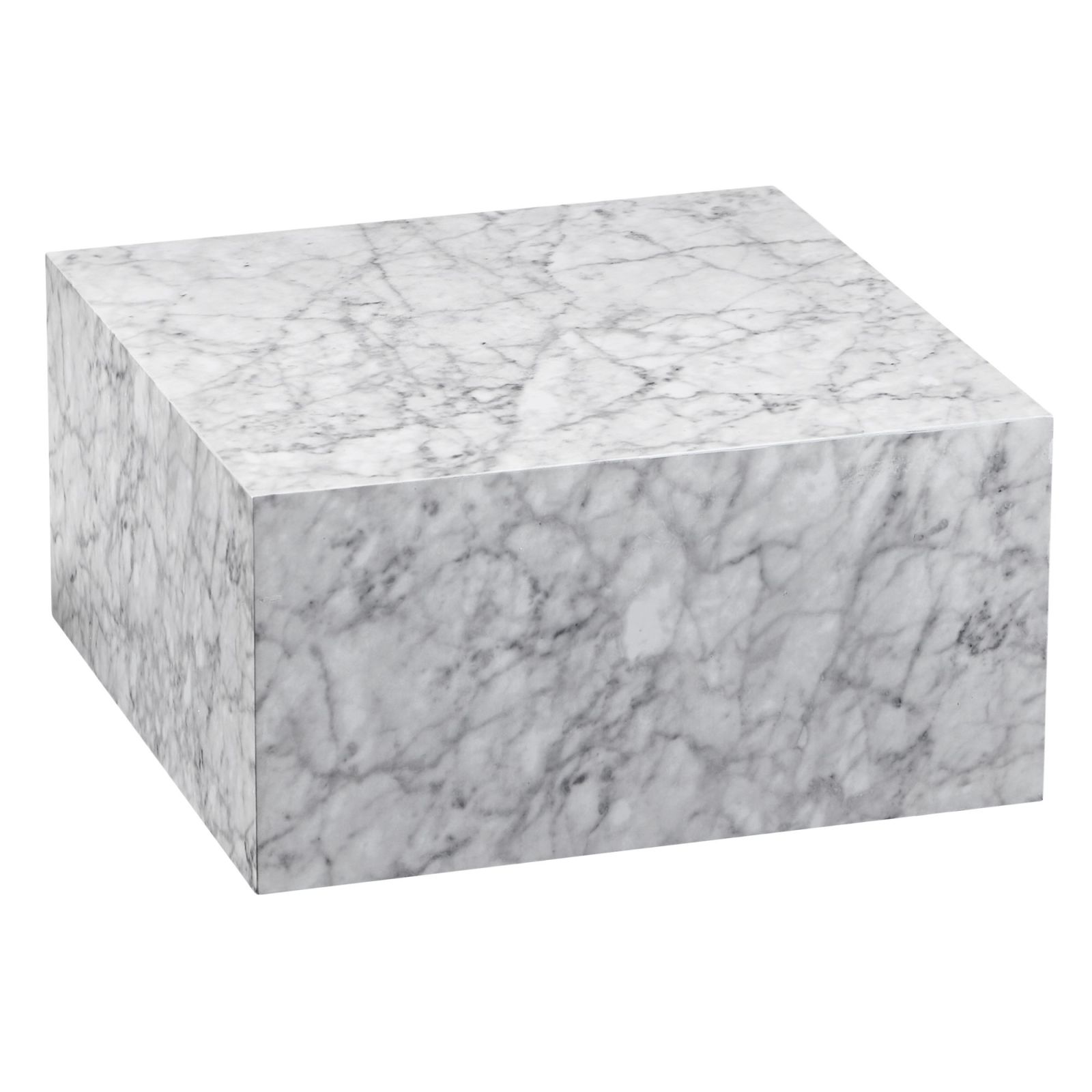 Couchtisch - weiß - Marmoroptik -60 cm
