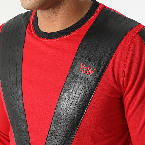 Sweat Crewneck MJ Noir Rouge Réversible