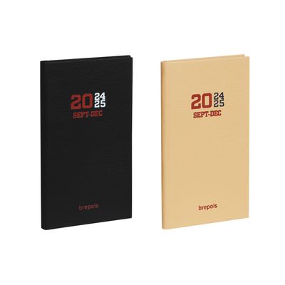 Agenda de poche College 16 mois - 1 semaine sur 2 pages - 9 x 16 cm - 2 couleurs disponibles - Brepols