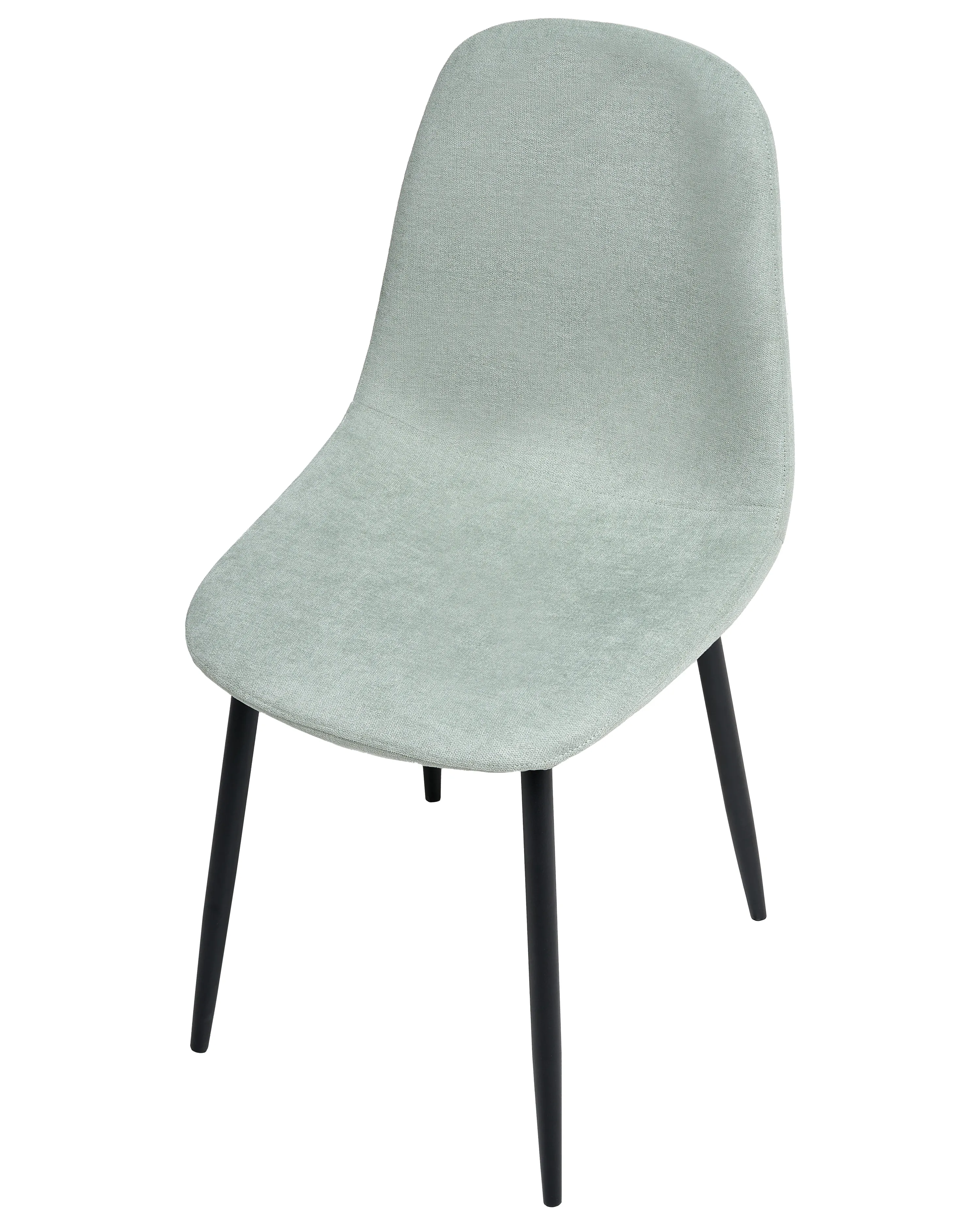 Set van 4 eetkamerstoelen CRANDALL Stof Lichtgroen