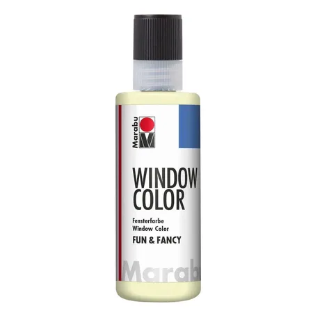 Marabu Window Color fun & fancy nachleuchtend gelb, 80 ml