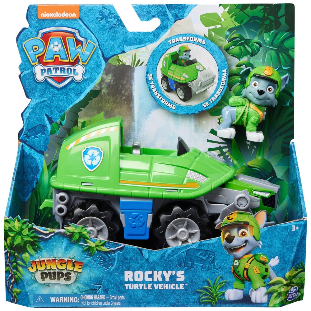 PAW Patrol Dschungelwelpen – Rockys Schildkrötenrettungsfahrzeug