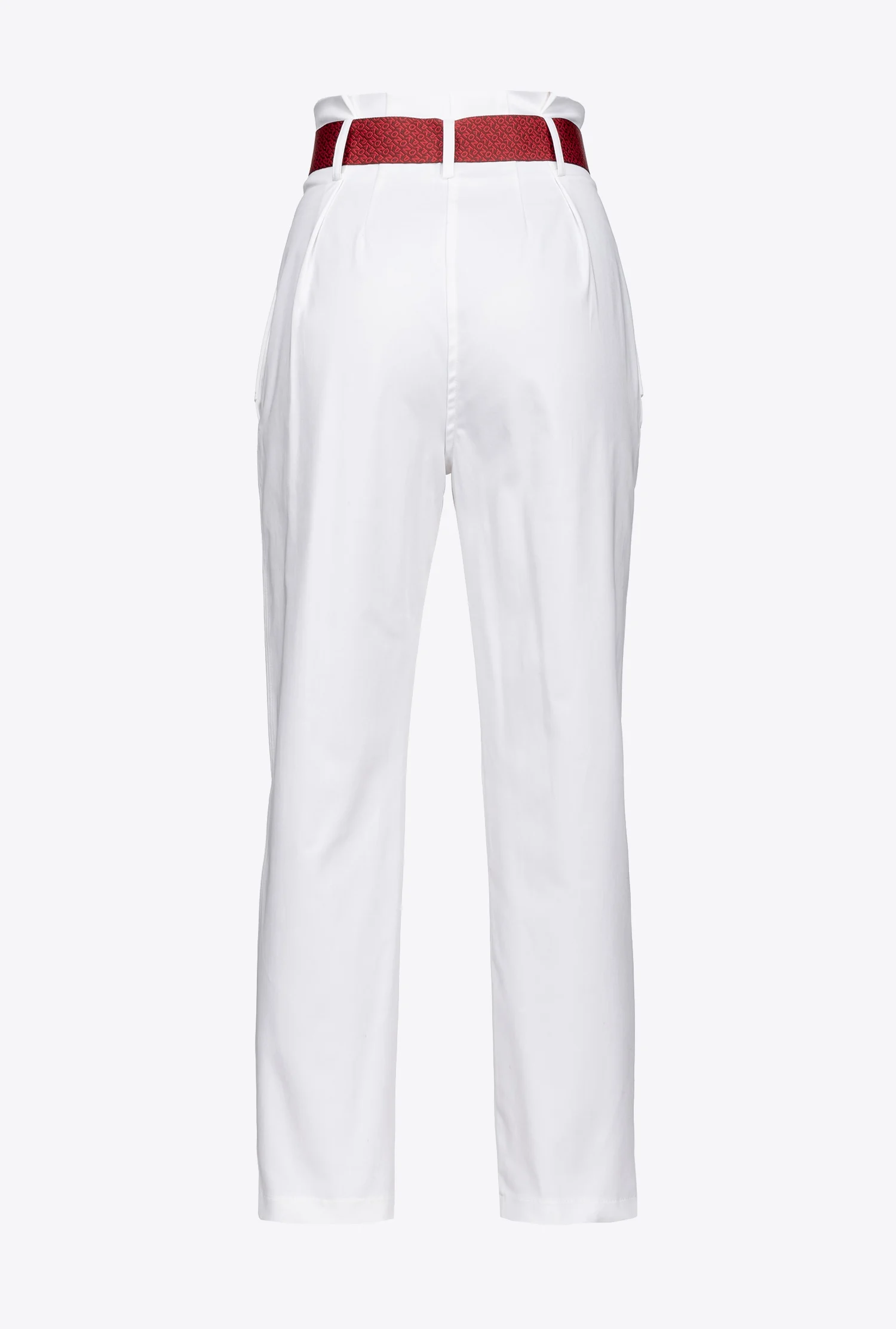 Pantalon à ceinture logotée | Blanc