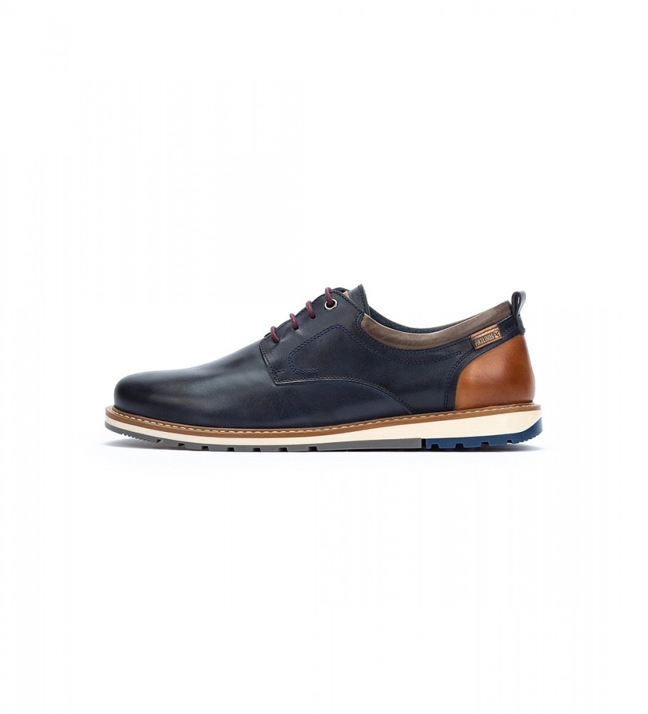 Pikolinos Berna Sapatos de couro azul marinho