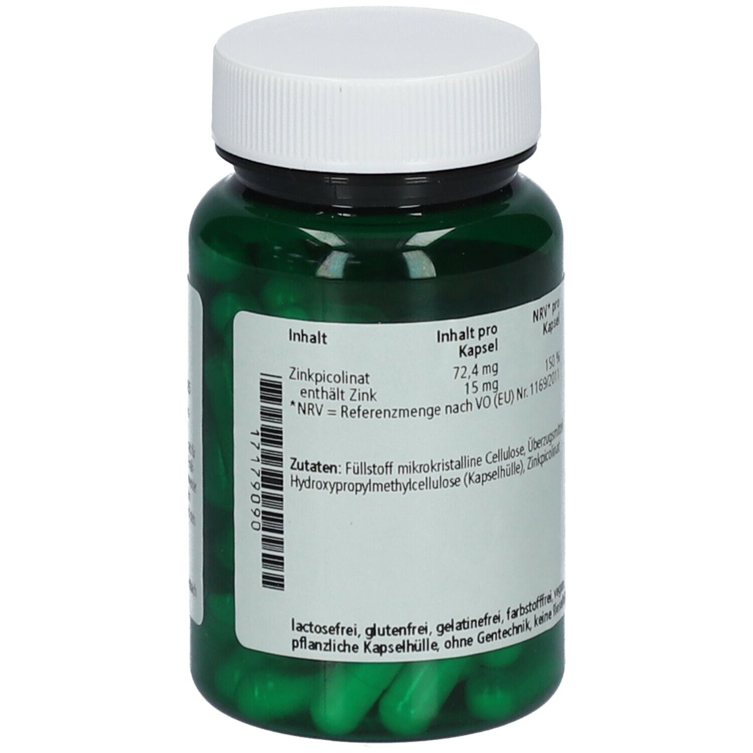 green line NUTRITHEKE ZINK 15 PICOLINAT