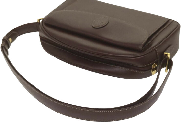 Cartier Vintage Cartier Shoulder Bag Burgundy
