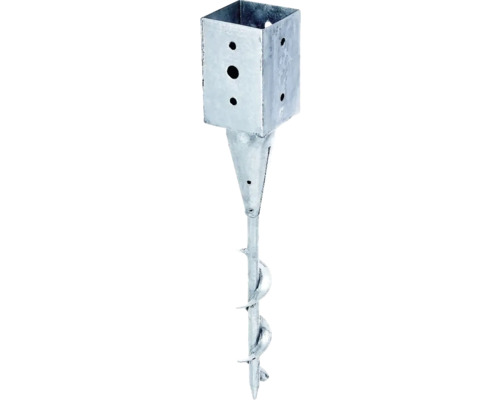 Schroef-grondhuls 71 x 71 x 150 x 595 mm, thermisch verzinkt, 1 stuk