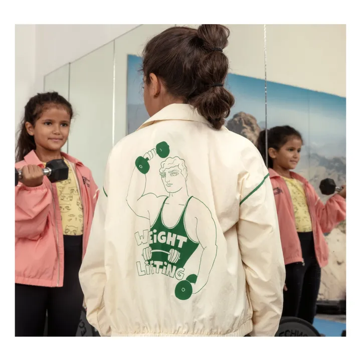 Mini Rodini Veste Bodybuilder Matière Recyclée | Ecru