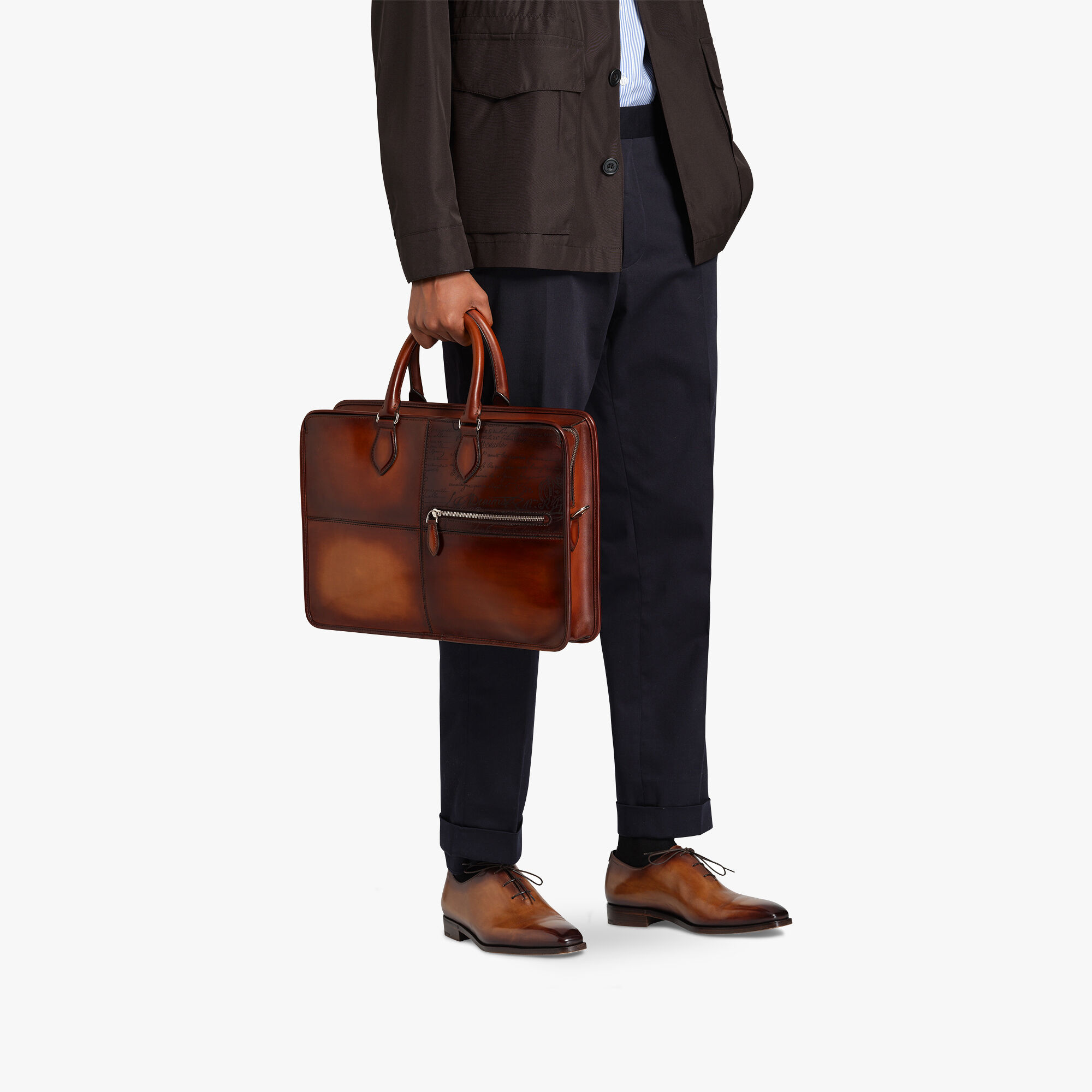 Cartable Un Jour En Cuir Scritto