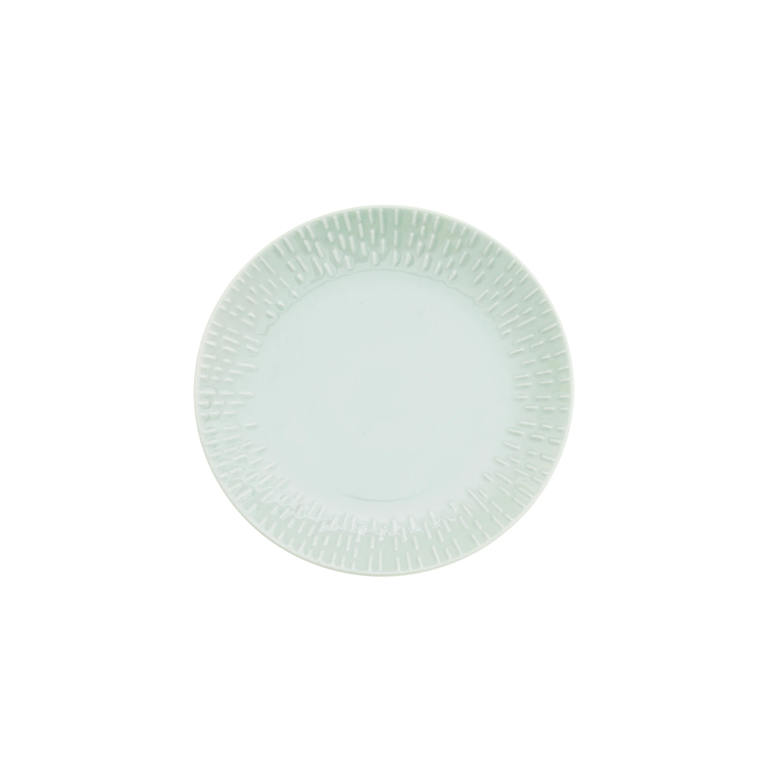 Aida  Confetti Pistachio desserttallerken m/relief - Ø21 cm.