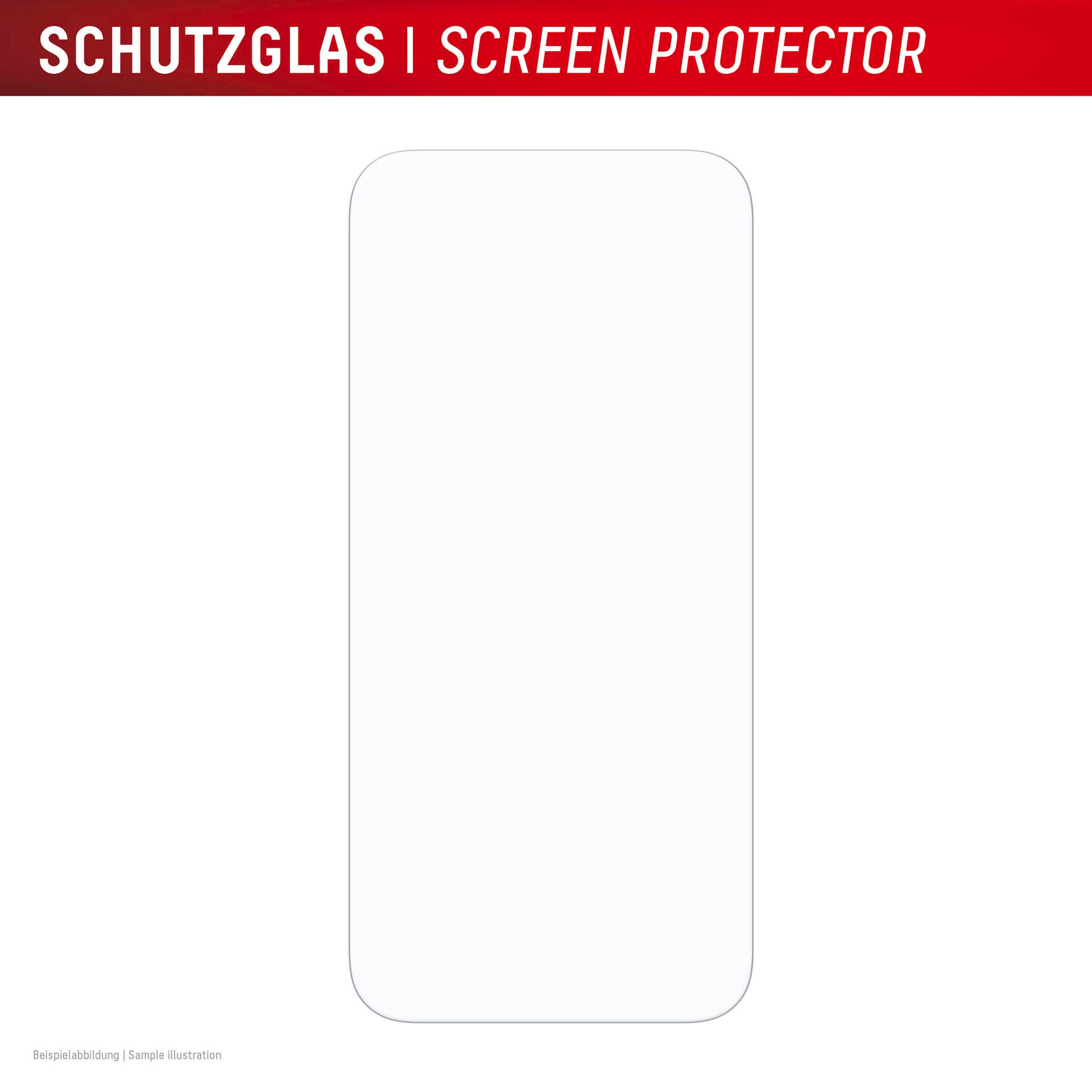 Displex Displayschutzglas »Real Glass Screen Protector inkl. Case« für Apple iPhone 17 Pro Max Displayschutzfolie, Schutzfolie, Bildschirmschutz, kratz- & stossfest
