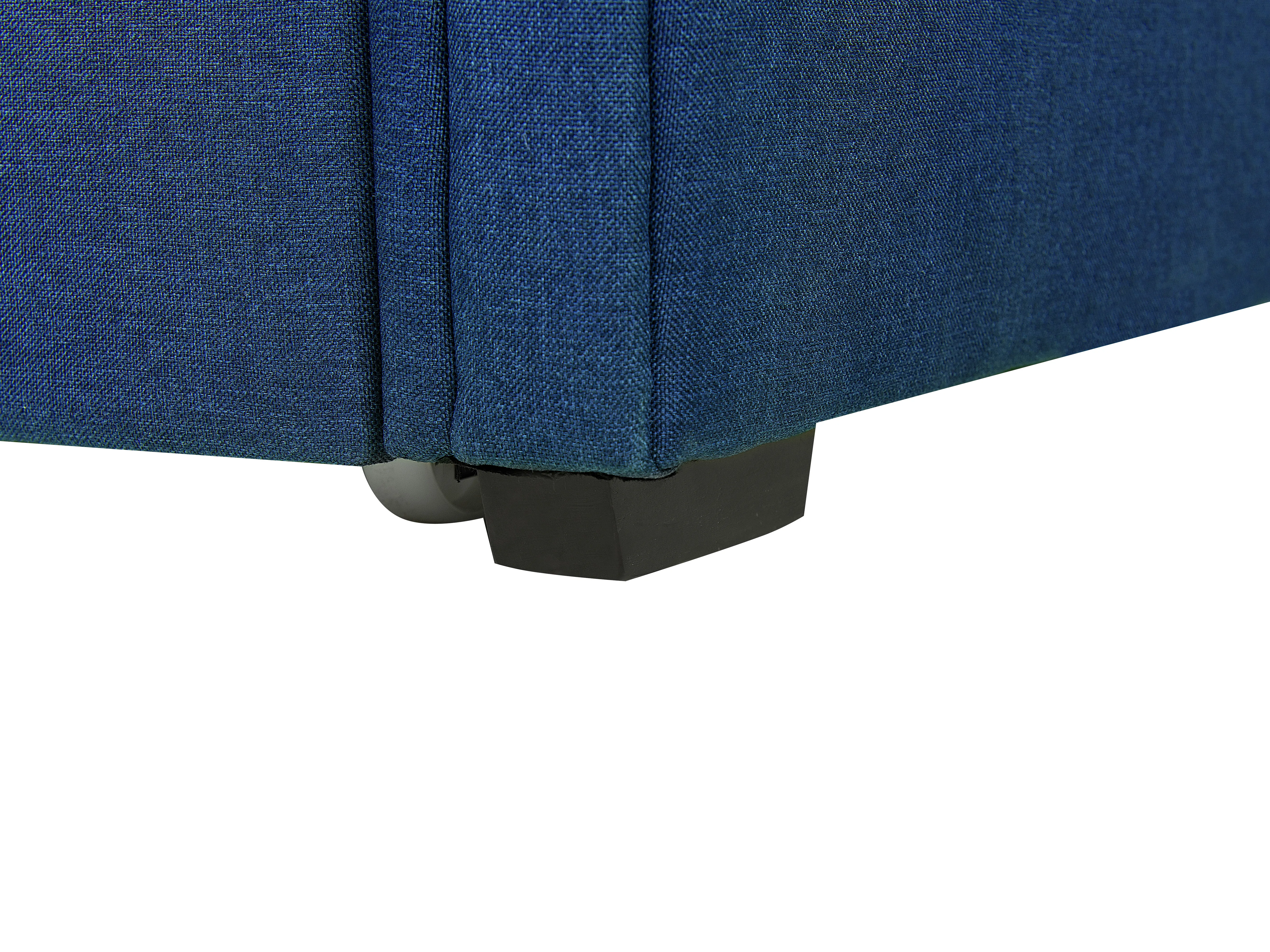 Onderschuifbed Stof LIBOURNE 90 x 200 cm Marineblauw