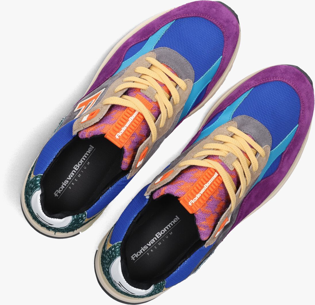 blauwe floris van bommel lage sneakers sfm-10268 de gripper