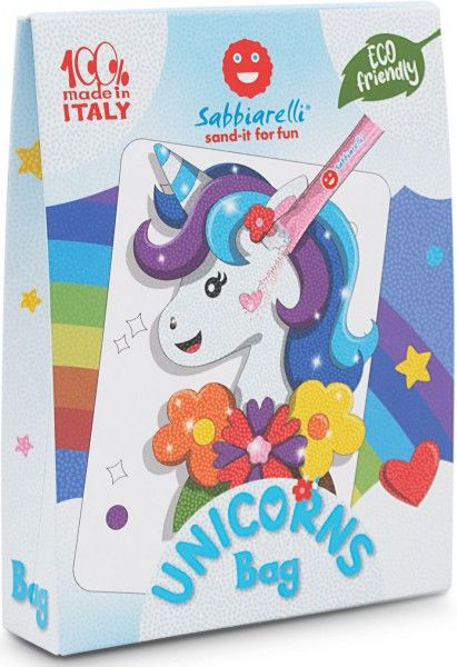 Sabbiarelli - Zandschilderen Set - Unicorn - Creatieve Tas met Marmerzand