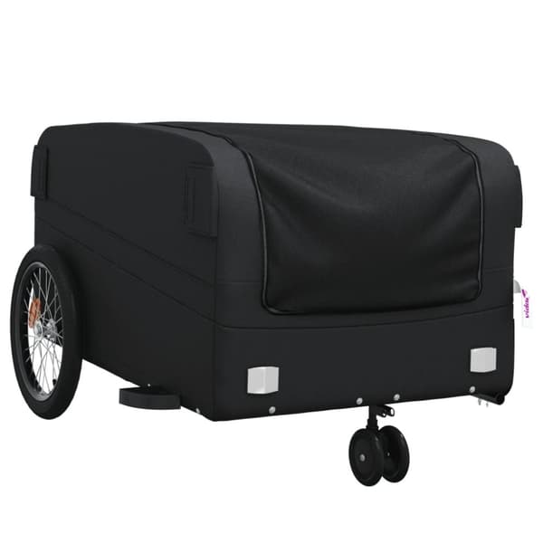 vidaXL Sykkelvogn svart 45 kg jern