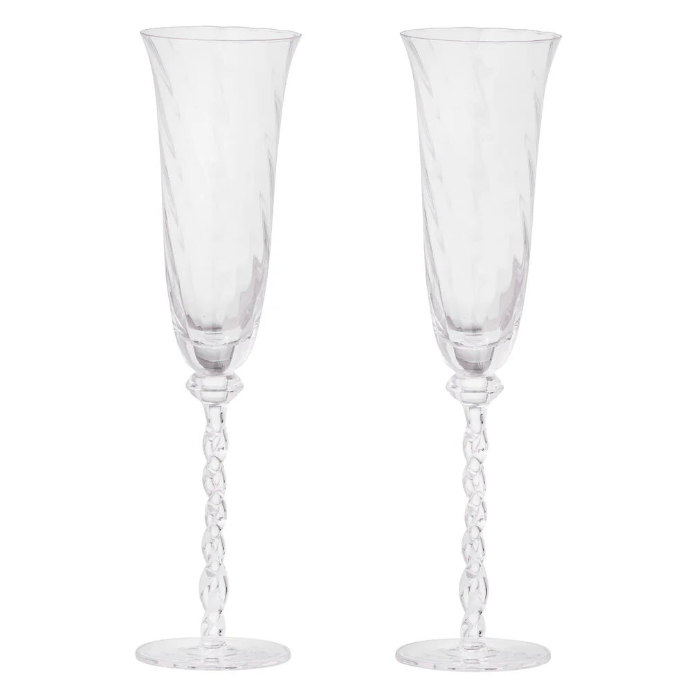 Bahne Interior  Champagneglas, klar - H26 cm.